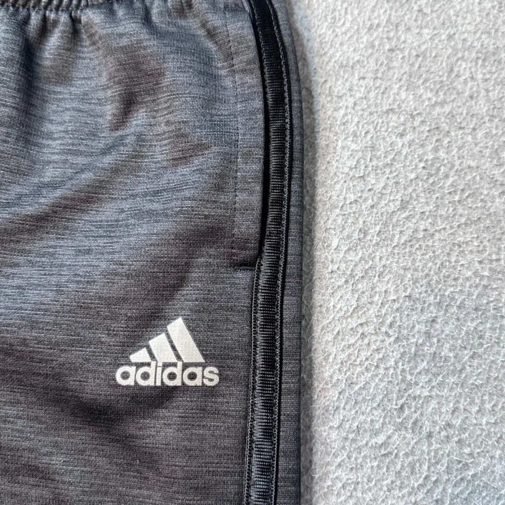 Adidas Joggers Kids 2T Charcoal Grey‎ AK5800 HCM077 3-Stripe Elastic Waist Pants